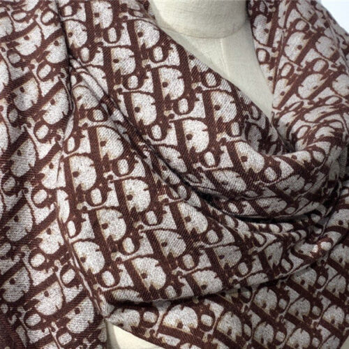 High Quality Luxury Dior Cashmere Shawl Red Wine product detail