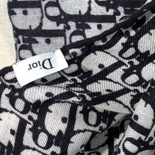 High Quality Luxury Dior Cashmere Shawl Black product detail