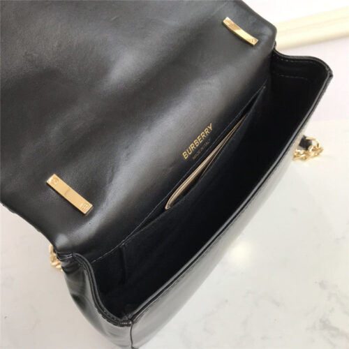 High Quality Luxury Burberry Small Horseferry Print Quilted Lola Bag In Black product detail