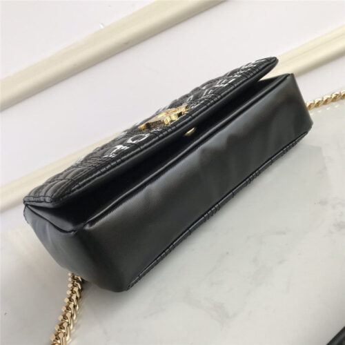 High Quality Luxury Burberry Small Horseferry Print Quilted Lola Bag In Black product detail