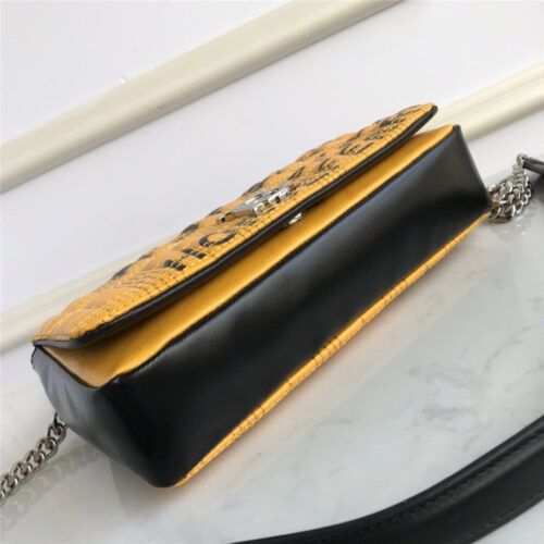 High Quality Luxury Burberry Small Horseferry Print Quilted Lola Bag In Yellow product detail