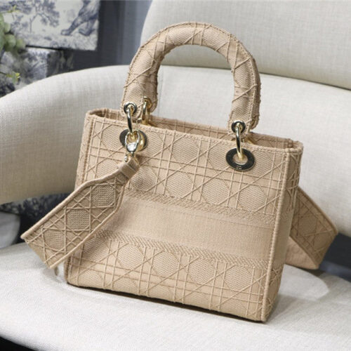 High Quality Luxury Lady Dior Embroidery Bag alternate view