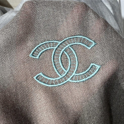 High Quality Luxury Chanel Cashmere Shawl Dark Green product detail