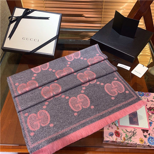 High Quality Luxury Gucci Cashmere Scarf Scarve – Style 26036 alternate view