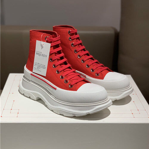 High Quality Luxury Alexander McQueen High Top Sneakers – Style 35523