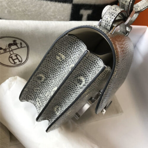 High Quality Luxury Hermes Constance Bag 18 Ombre Lizard Gold Hardware New product detail
