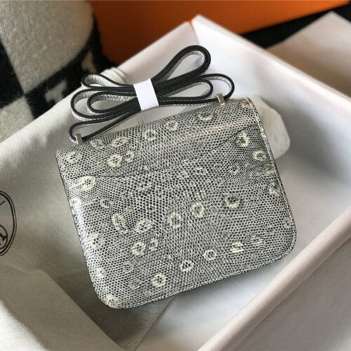 High Quality Luxury Hermes Constance Bag 18 Ombre Lizard Gold Hardware New alternate view