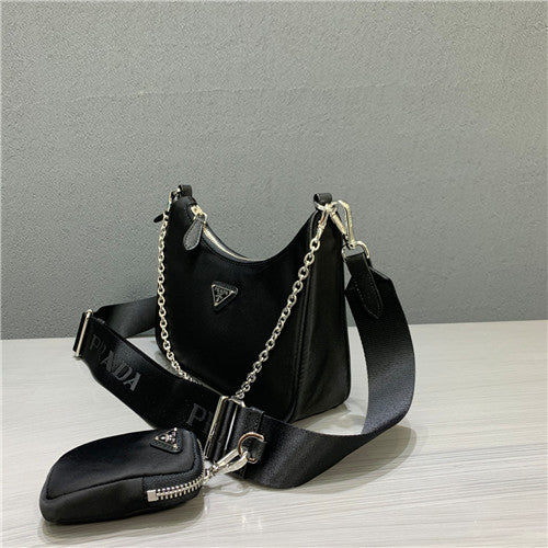 High Quality Luxury Prada Nylon Hobo Bag – Style 26956 product detail