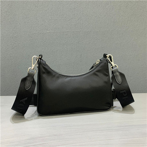 High Quality Luxury Prada Nylon Hobo Bag – Style 26956 alternate view