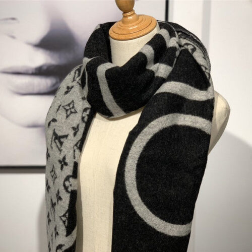 High Quality Luxury LV Cashmere Shawl Scarf