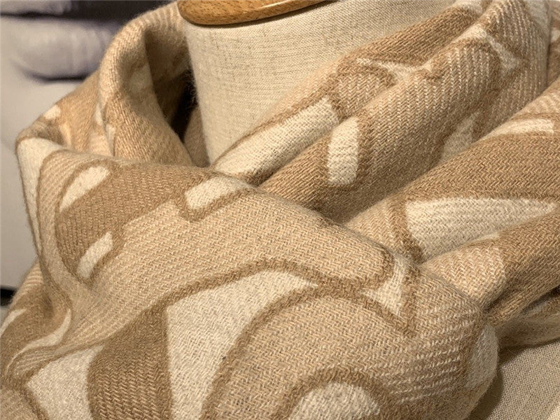 High Quality Luxury Burberry Cashmere Shawl Brown product detail