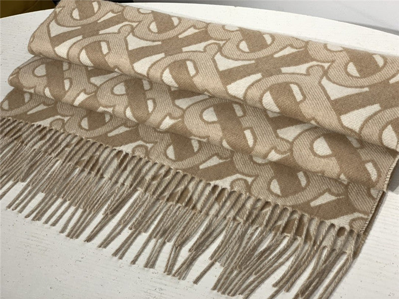 High Quality Luxury Burberry Cashmere Shawl Brown product detail