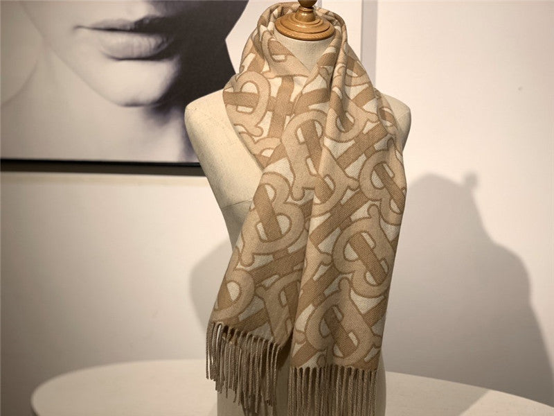 High Quality Luxury Burberry Cashmere Shawl Brown product detail