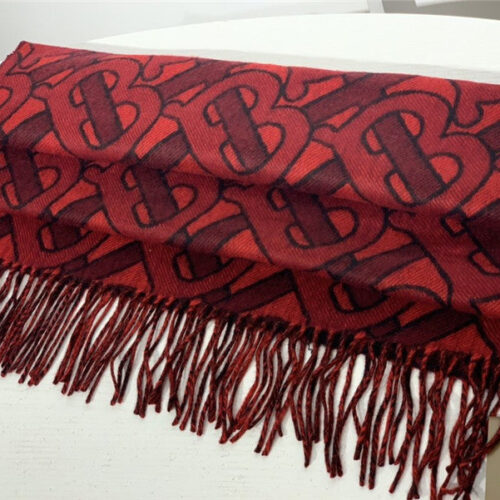 High Quality Luxury Burberry Cashmere Shawl Red product detail
