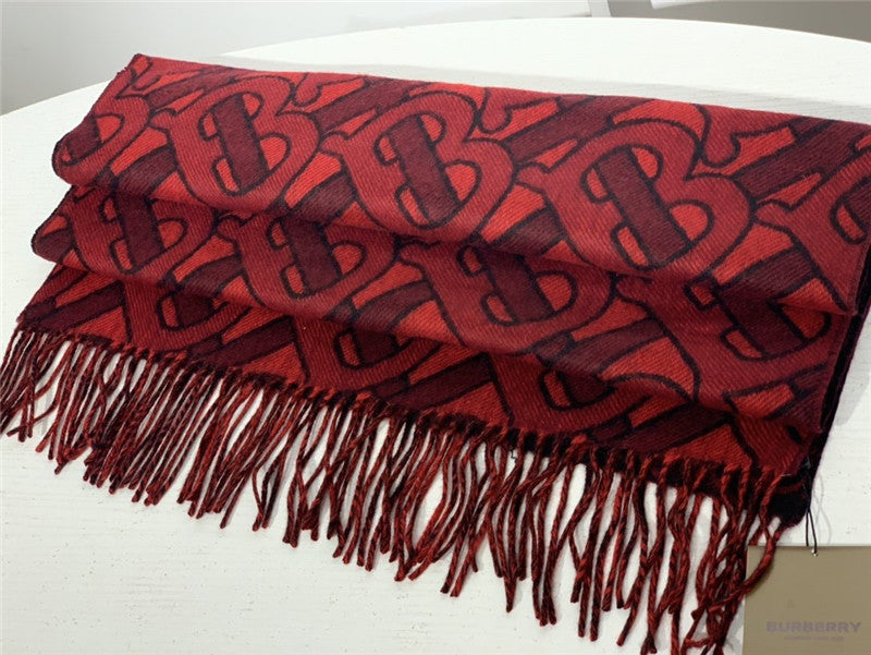 High Quality Luxury Burberry Cashmere Shawl Red product detail