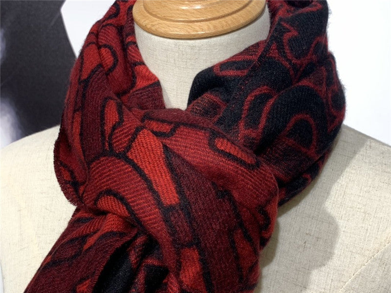 High Quality Luxury Burberry Cashmere Shawl Red product detail