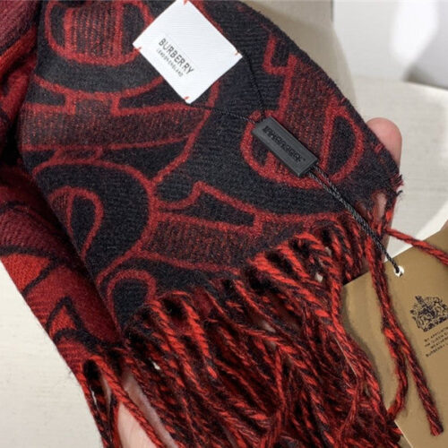 High Quality Luxury Burberry Cashmere Shawl Red product detail