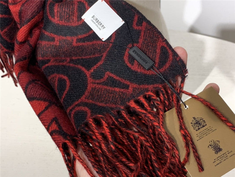 High Quality Luxury Burberry Cashmere Shawl Red product detail