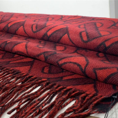 High Quality Luxury Burberry Cashmere Shawl Red product detail