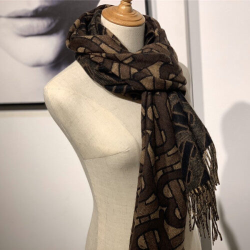 High Quality Luxury Burberry Cashmere Shawl Brown – Style 24597 product detail