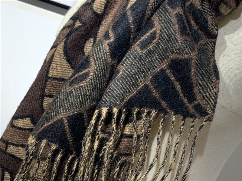 High Quality Luxury Burberry Cashmere Shawl Brown – Style 24597 product detail