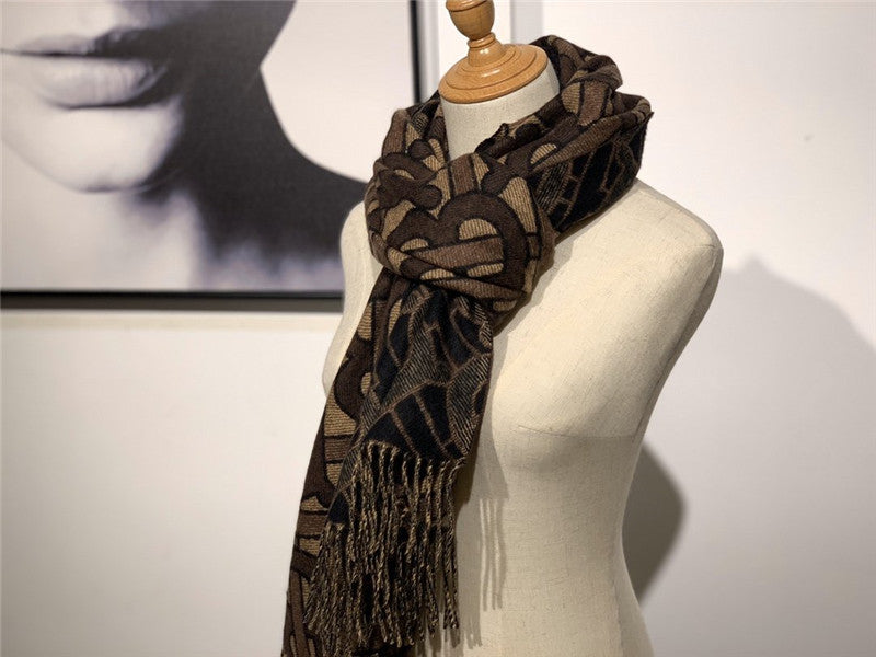 High Quality Luxury Burberry Cashmere Shawl Brown – Style 24597 product detail