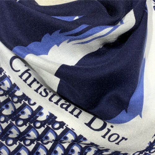 High Quality Luxury Dior Cashmere Shawl Dark Blue product detail
