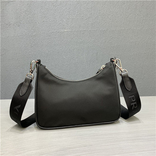 High Quality Luxury Prada Nylon Hobo Bag – Style 26958 alternate view