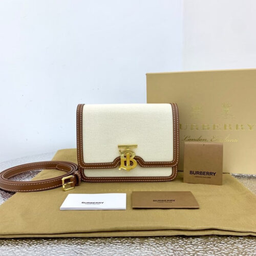 High Quality Luxury Burberry Canvas Tb Crossbody Bag