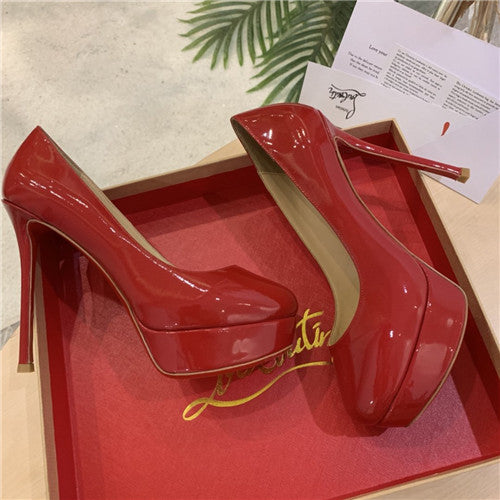 High Quality Luxury Christian Louboutin Red Bottoms Heels Red alternate view