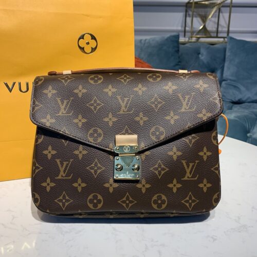 High Quality Luxury Louis Vuitton Pochette Monogram Metis Brown Canvas Bags