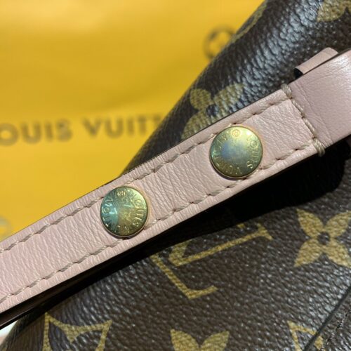 High Quality Luxury Louis Vuitton Neo-Noe Damier Pink Brown Bucket Bag Shoulder Bag Leather Women N40198 New product detail
