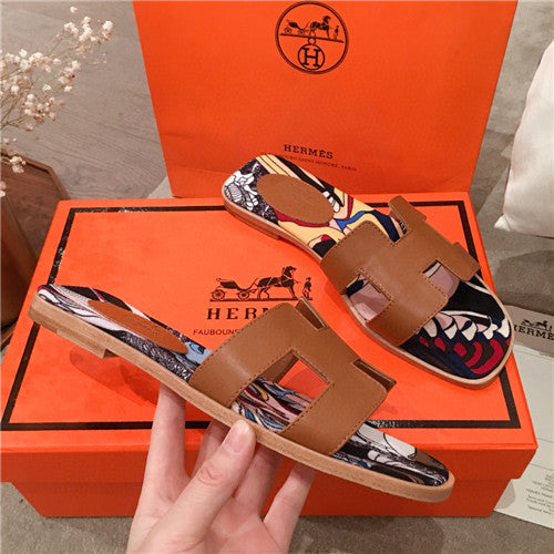 High Quality Luxury Hermes Flat Slippers – Style 14531 alternate view