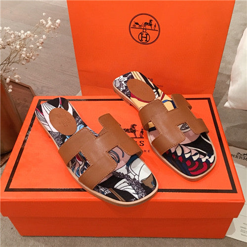 High Quality Luxury Hermes Flat Slippers – Style 14531