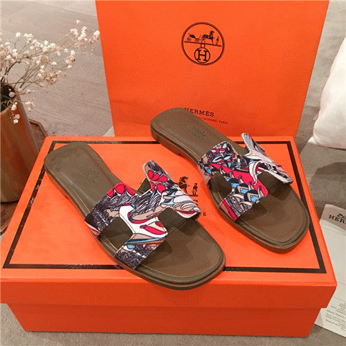 High Quality Luxury Hermes Flat Slippers