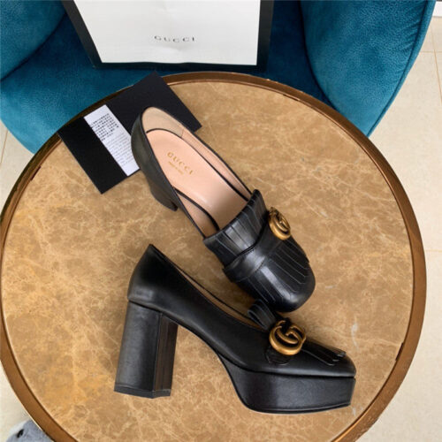 High Quality Luxury Gucci High Heels Shoes Gucci Marmont Shoes
