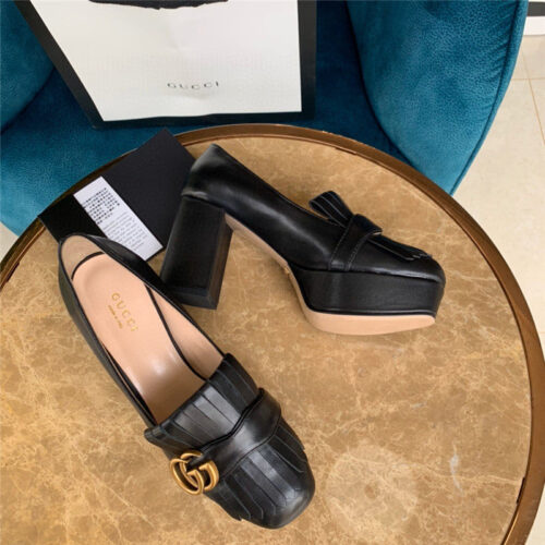 High Quality Luxury Gucci High Heels Shoes Gucci Marmont Shoes product detail