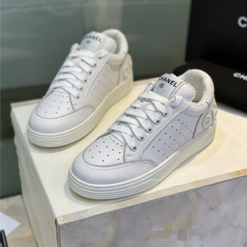 High Quality Luxury Chanel Casual Shoes Women Sneakers White