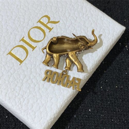 High Quality Luxury Dior Tribales Elephant Brooch product detail