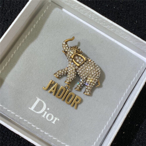 High Quality Luxury Dior Tribales Elephant Brooch product detail