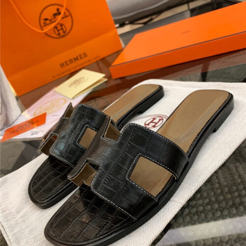 High Quality Luxury Hermes Oran Sandals – Style 69155