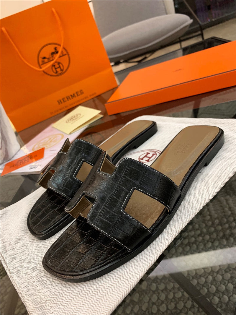 High Quality Luxury Hermes Oran Sandals – Style 69155