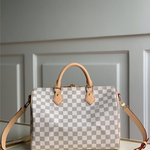 High Quality Luxury LV Speedy30 White alternate view