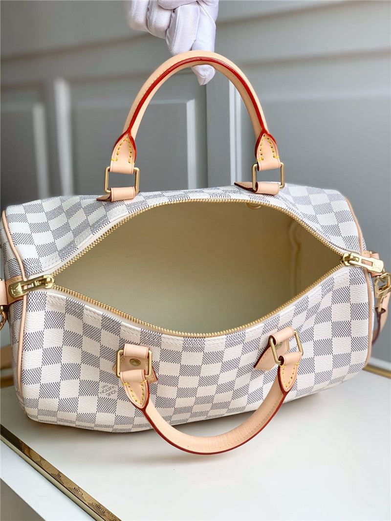 High Quality Luxury LV Speedy30 White product detail