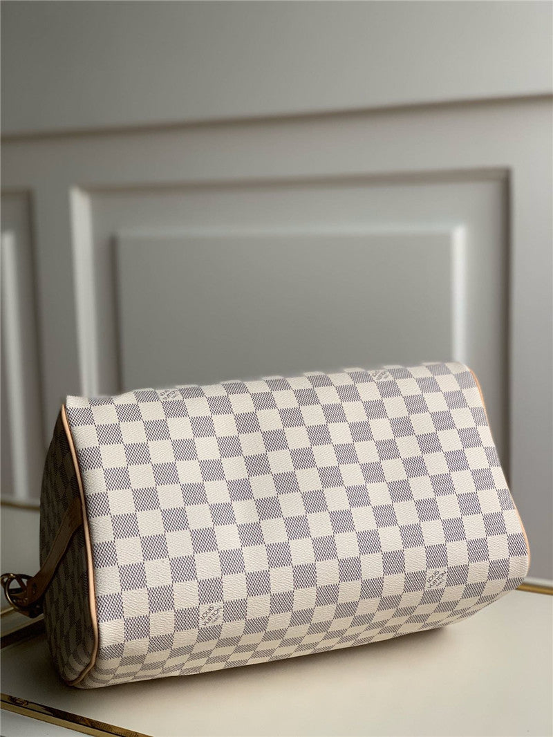 High Quality Luxury LV Speedy30 White product detail