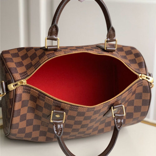 High Quality Luxury LV Speedy30 Brown alternate view