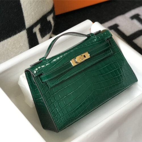 High Quality Luxury Hermes Kelly Pochette Bag alternate view