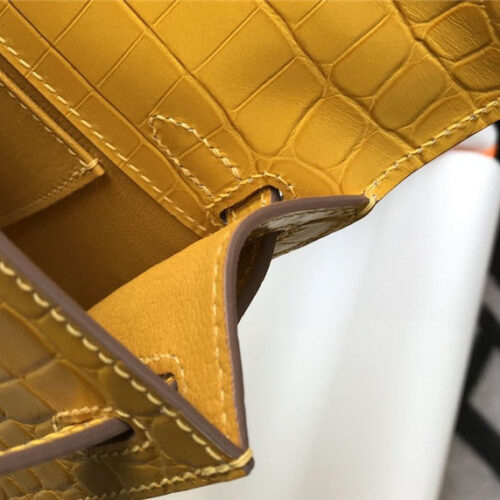 High Quality Luxury Hermes Kelly Pochette Yellow product detail