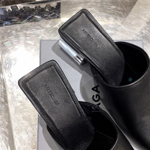 High Quality Luxury Fake Balenciaga Womens Mules Black Balenciaga Shoes Women product detail