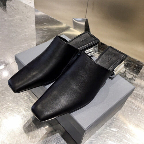High Quality Luxury Fake Balenciaga Womens Mules Black Balenciaga Shoes Women